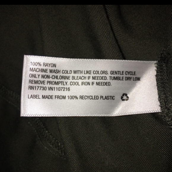 Ava & Viv Plus Size Green Button Down Shirt Dress - 1X - Picture 7 of 11